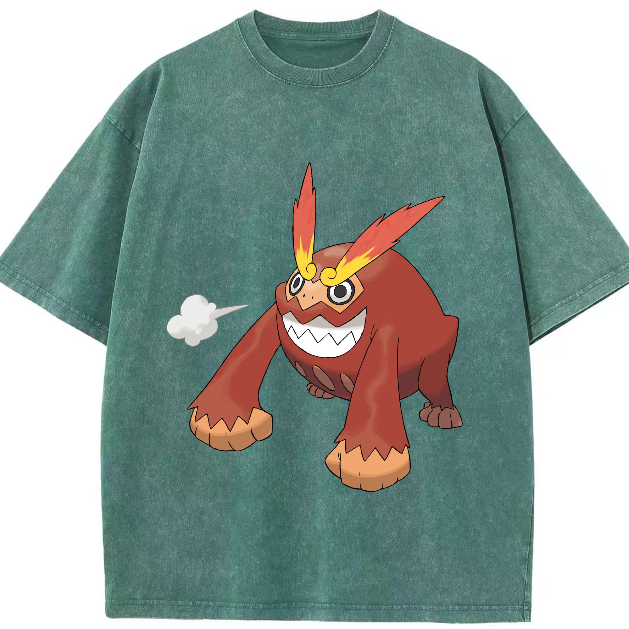（画像用） ポケットモンスター Pokémon 綿100% ヴィンテージ風 半袖Tシャツ（フロントプリント）